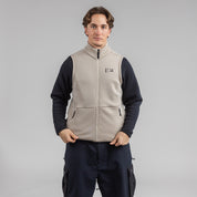 Janus x Kleveland ullfleece vest til herre, farge beige