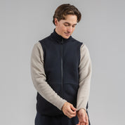 Janus x Kleveland ullfleece vest til herre, farge svart