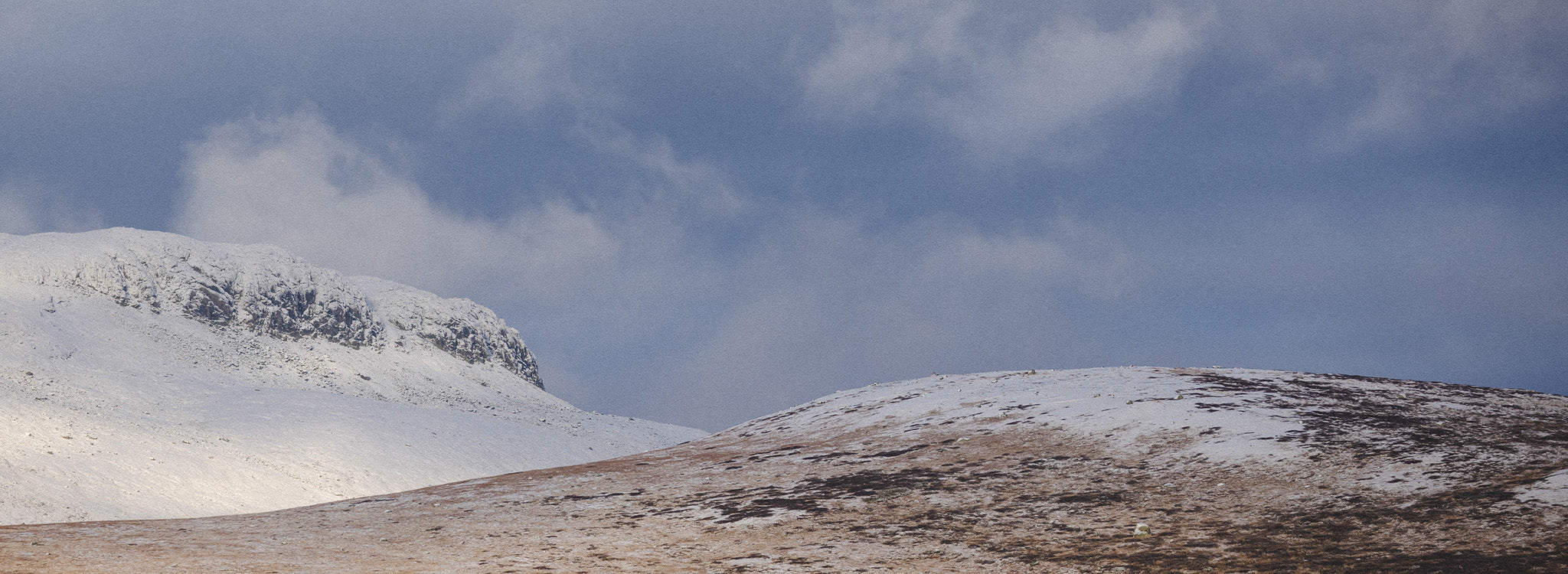 Norsk fjell med snø